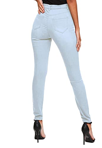 Hybrid & Company Women’s Classic Denim Mid Rise Skinny Jeans Super Stretch Comfort for Everyday Wear
| Hybrid & Company
