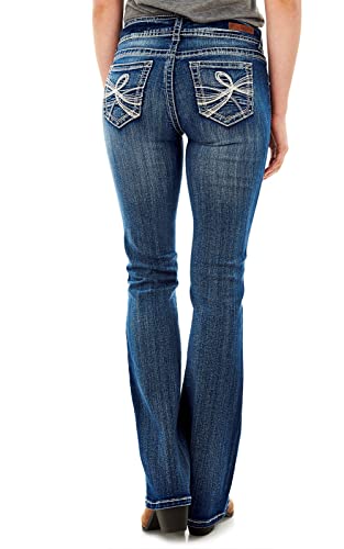 WallFlower Luscious Curvy Bootcut Jeans for Women Mid-Rise Insta Stretch Denim - Petite, Midsize, Plus Size | Junior Jea